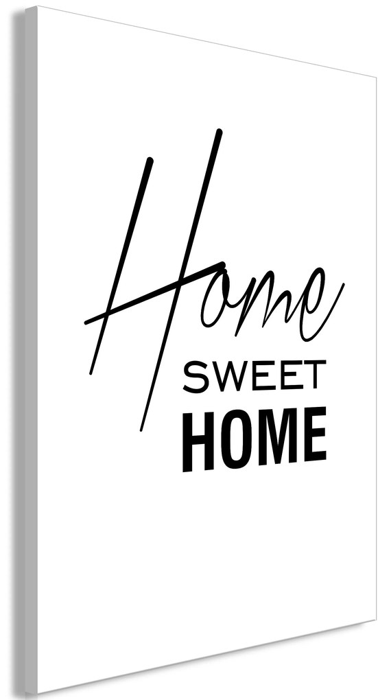 Πίνακας - Black and White: Home Sweet Home (1 Part) Vertical - 80x120