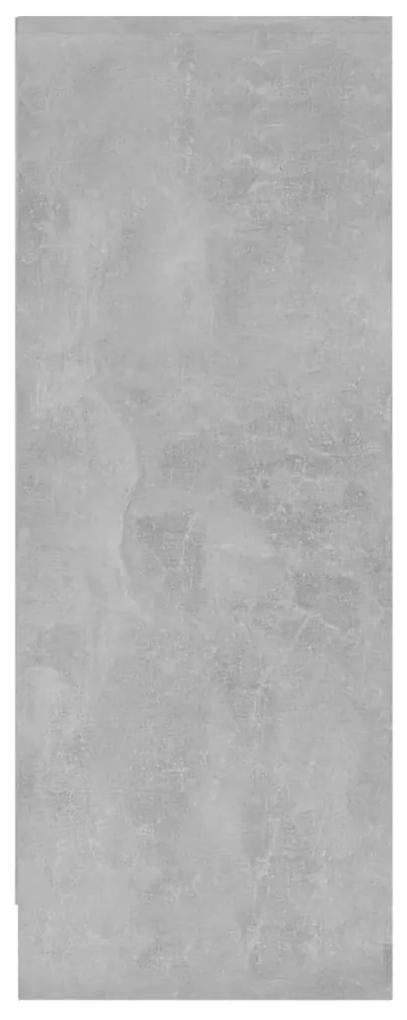 vidaXL Παπουτσοθήκη Γκρι Σκυροδέματος 60 x 35 x 92 εκ. από Μοριοσανίδα