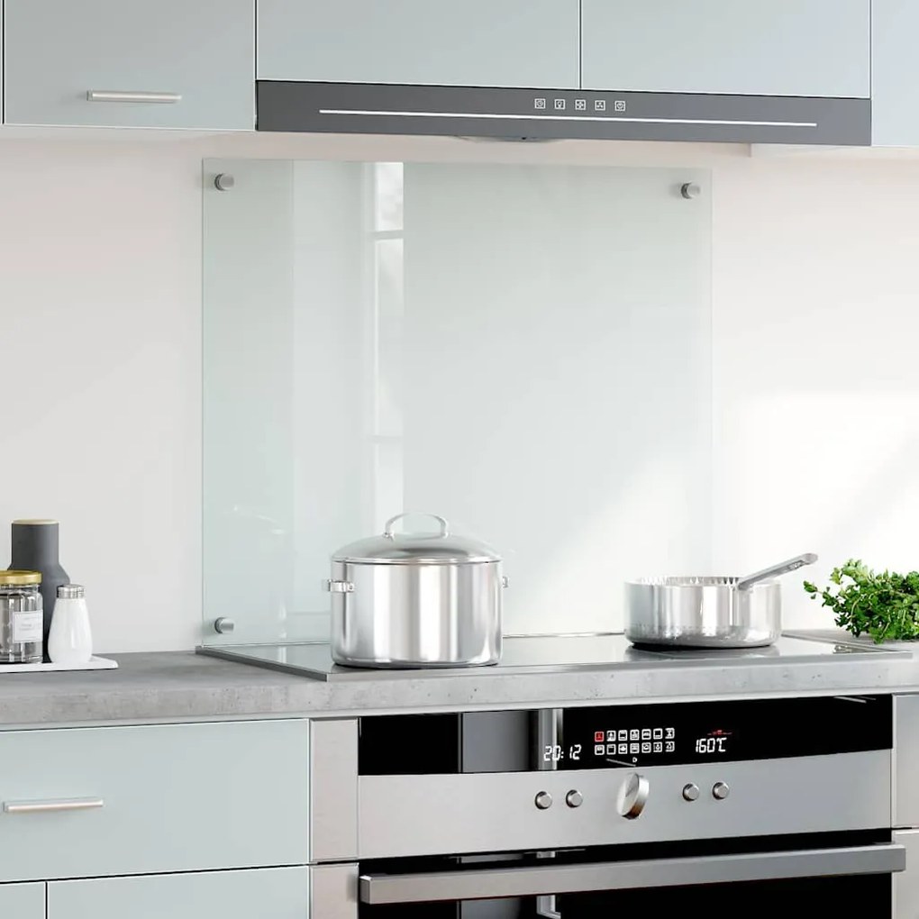 vidaXL Πλάτη Κουζίνας Διαφανής 70 x 60 εκ. από Ψημένο Γυαλί