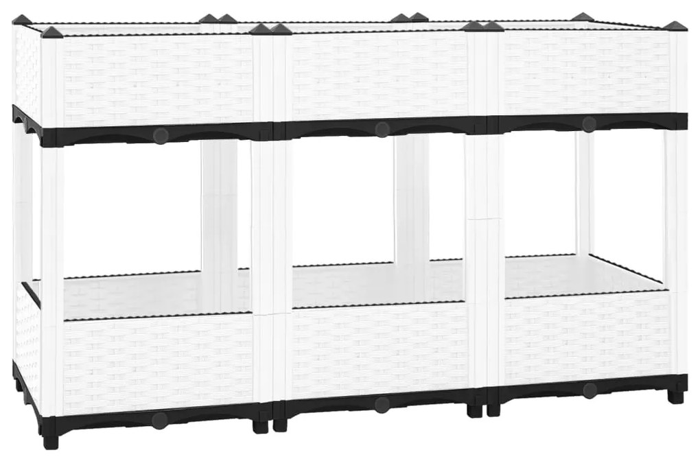 vidaXL Ζαρντινιέρα 120 x 40 x 71 εκ. από Πολυπροπυλένιο