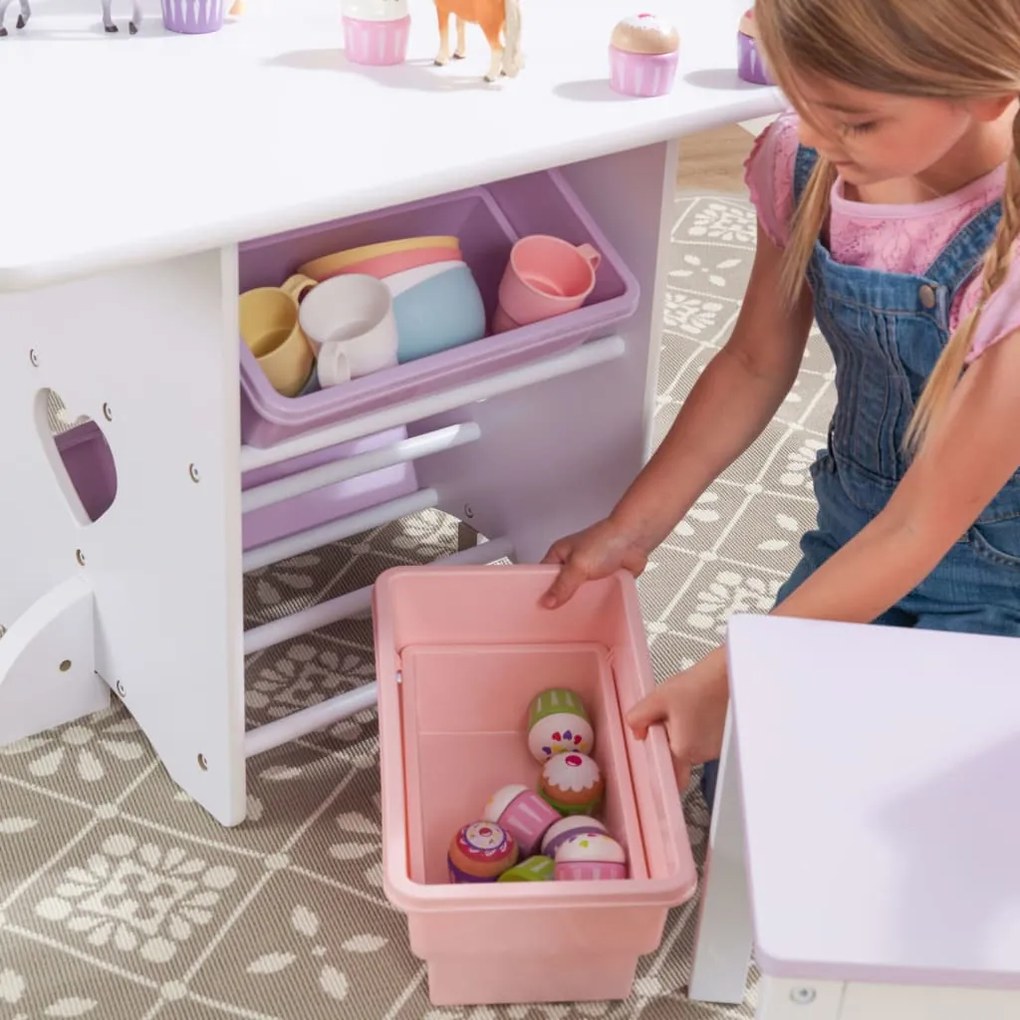 KidKraft Σετ Τραπέζι και 2 Καρέκλες Σχέδιο Καρδιάς