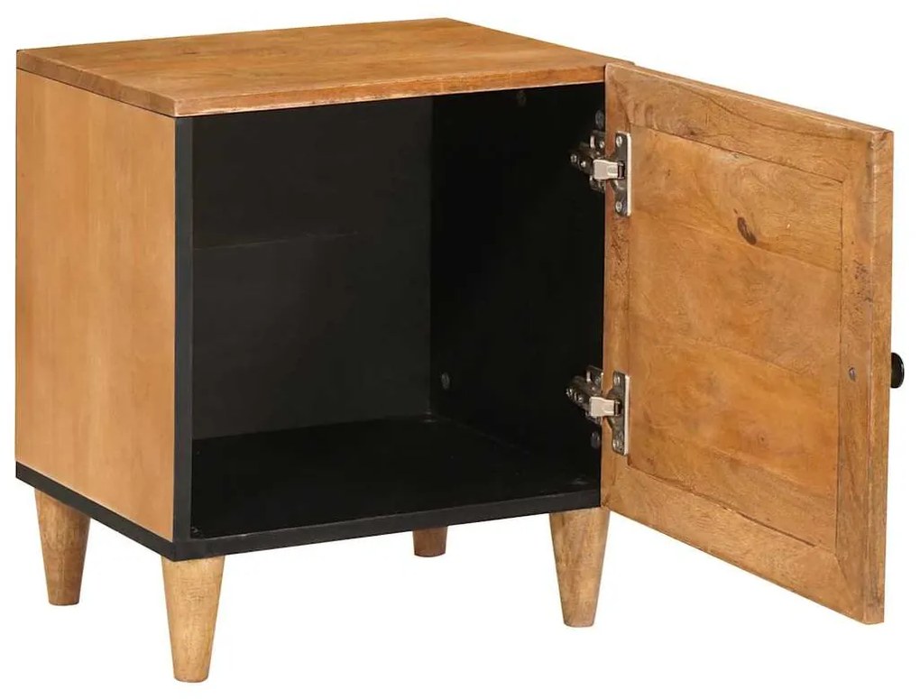 vidaXL Κομοδίνο 2 pcs Ανοιχτό καφέ 40 x 33 x 46 εκ. Μασίφ ξύλο μάνγκο