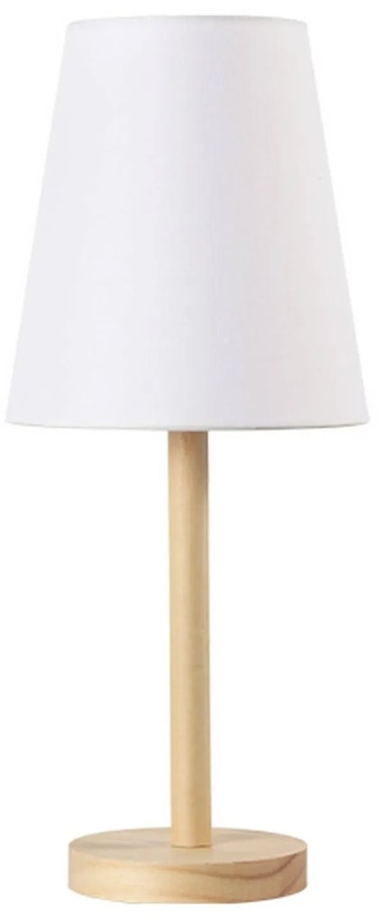 Επιτραπέζιο Φωτιστικό TF176731TNW White &amp; Natural Wood, Fabric