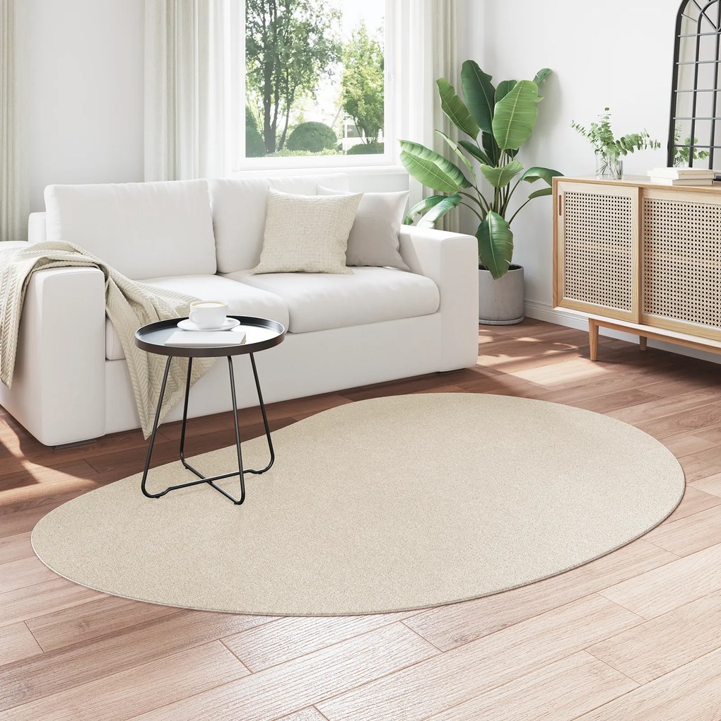 vidaXL Χαλί  Μπεζ 140x200 εκ Πολυεστερικό Αντιολισθητικό