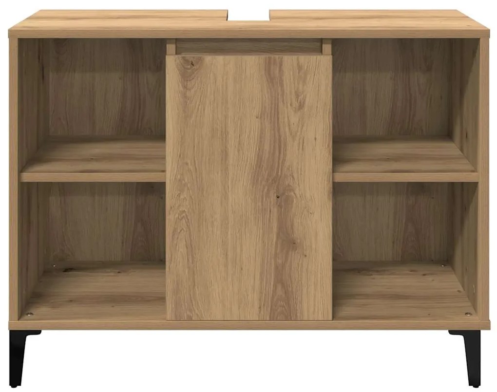 vidaXL Ντουλάπι Νιπτήρα τεχνίτης Δρυς 80 x 33 x 60 εκ.