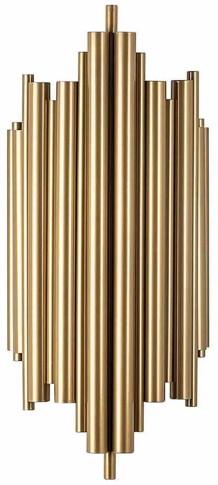 Φωτιστικό Τοίχου Reis 942FLG1876 22x11x50cm 1xE14 40W Gold Opviq