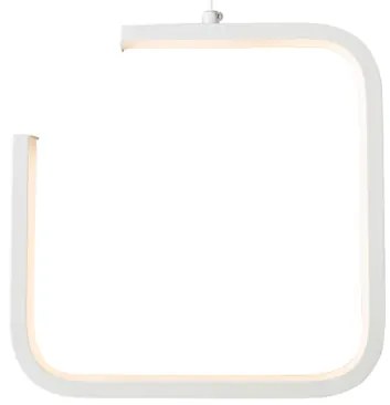 Κρεμαστό Φωτιστικό Οροφής LED 8W 780LM Μεταλλικό EUCLID1 ACA-V27LEDP22WH-Λευκό V27LEDP22WH