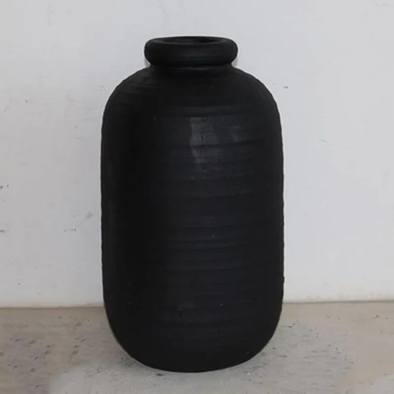 Βάζο Κεραμικό 752-20264 25x25x42.5cm Black Estheti Home Ceramic