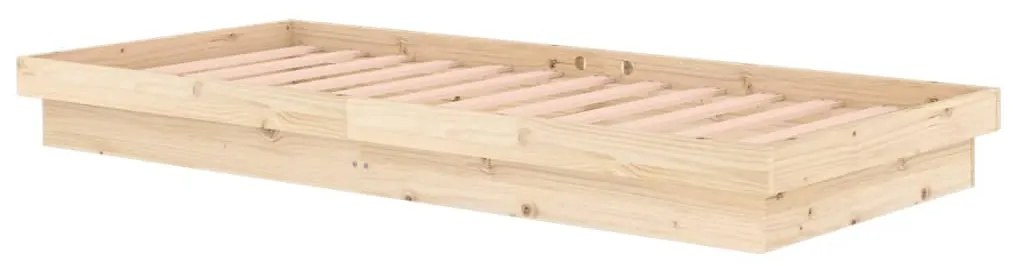 vidaXL Πλαίσιο Κρεβατιού 90 x 200 εκ. από Μασίφ Ξύλο