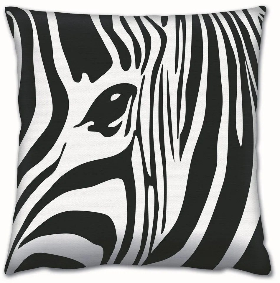 Μαξιλάρι Διακοσμητικό (Με Γέμιση) A14681 Black-White Aberto Design 43X43 Βαμβάκι-Πολυέστερ