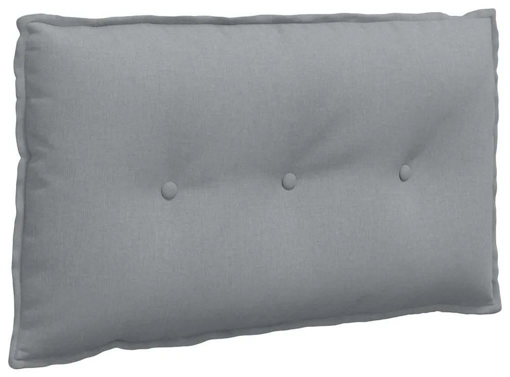 vidaXL Μαξιλάρι Πλάτης Ανοιχτό γκρι 80 x 19 x 50 εκ ύφασμα