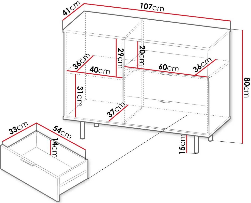Μπουφές Nubia mini-Mauro-Xriso