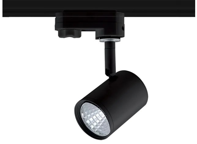 Σποτ Φωτιστικό Ράγας LED COB 7W 3000K 4 Καλώδια IP20 Zuno ACA-ZUNO730B4-Μαύρο ZUNO730B4