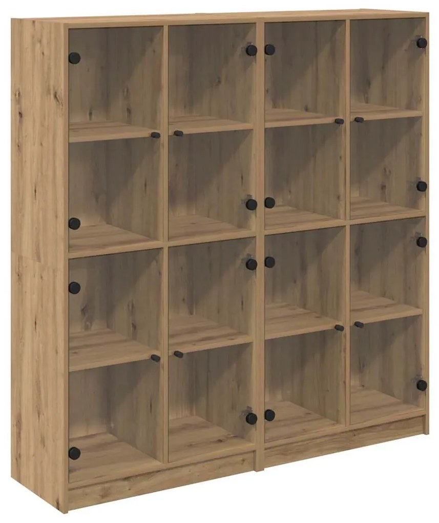 vidaXL Highboard 2 pcs Artisan Oak 136 x 37 x 142 εκ