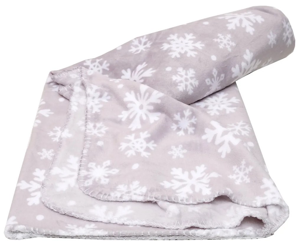 Κουβέρτα/Ριχτάρι Καναπέ Flannel Fleece 125x150 Νοέλια Γκρι - Viopros