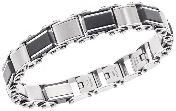 Βραχιόλι Senza Men&#039;s Steel Double Face