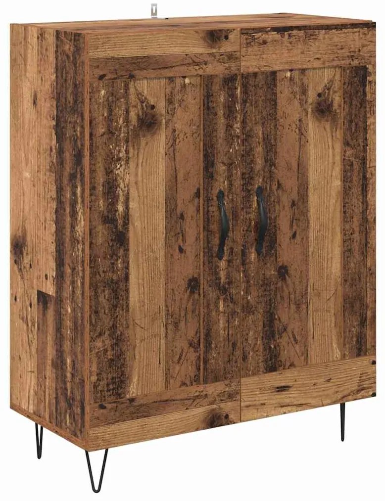 vidaXL Highboard Παλιό Ξύλο 69,5 x 34 x 180 εκ. Επεξεργασμένο ξύλο