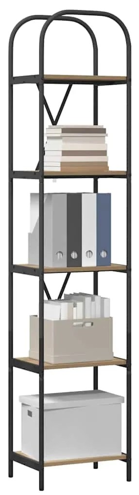 vidaXL Ράφι Βιβλίων artisan δρυς 40 x 30 x 183 εκ Επεξεργασμένο ξύλο