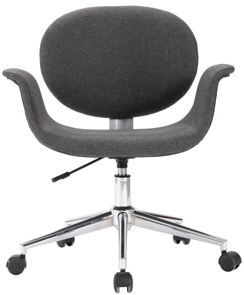 vidaXL Καρέκλα Τραπεζαρίας Περιστρεφόμενη Γκρι Υφασμάτινη