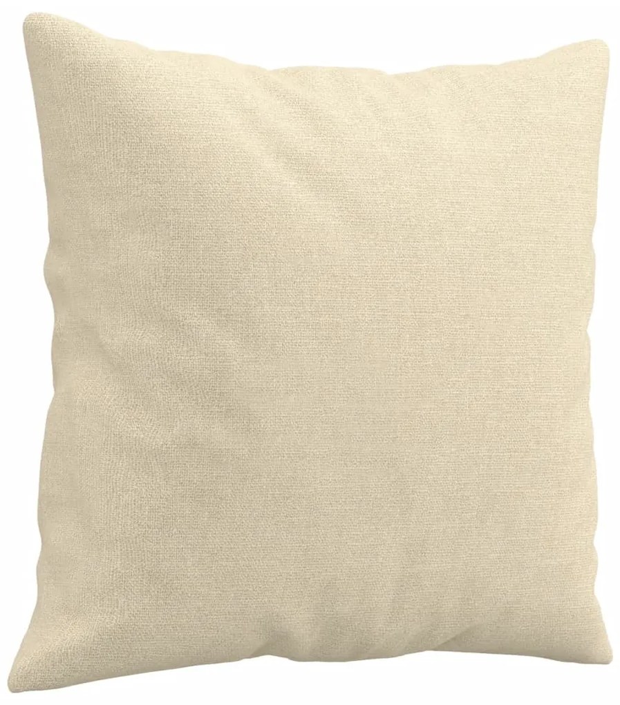 vidaXL Σετ Σαλονιού 2 Τεμαχίων Κρεμ Υφασμάτινο με Μαξιλάρια