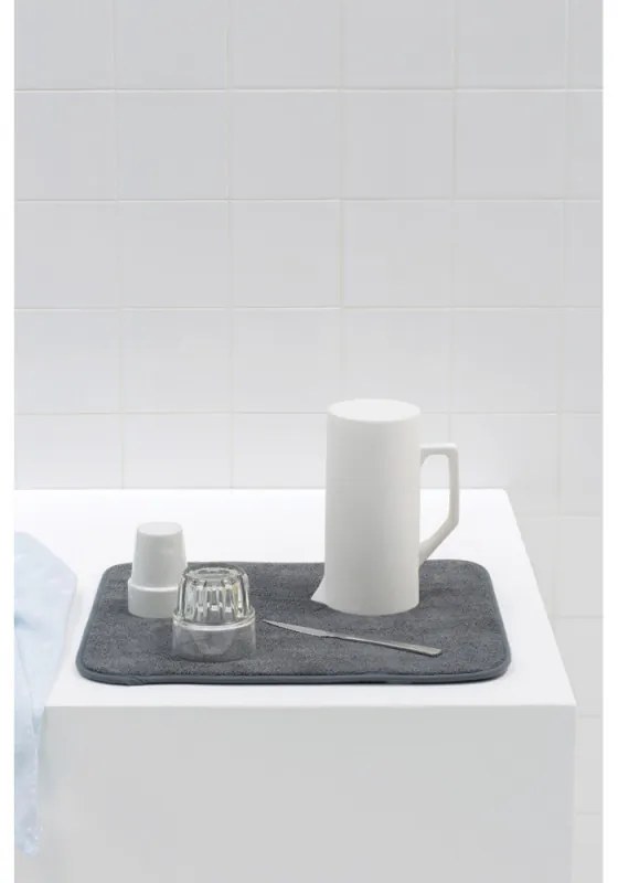 Στρώμα πιάτων μικροϊνών Brabantia SinkSide 1000215, 40x47 cm, πολυεστέρας, σκούρο γκρι