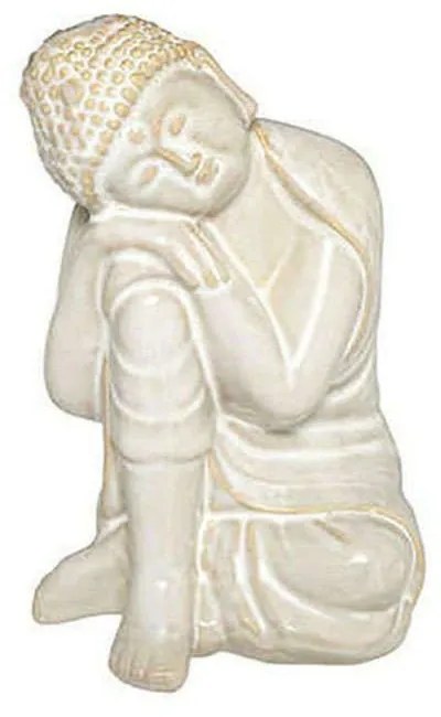 Διακοσμητικός Βούδας 07.182321A 21cm White Ceramic