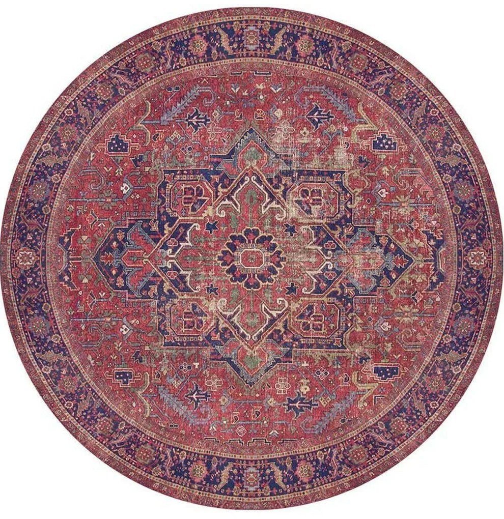 Χαλί Blues AL 162 Red-Blue Conceptum Hypnose 150X150cm Round