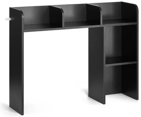 VEVOR Desktop Bookshelf Black Desktop Storage Organizer 2-Tier for Office &amp; Home