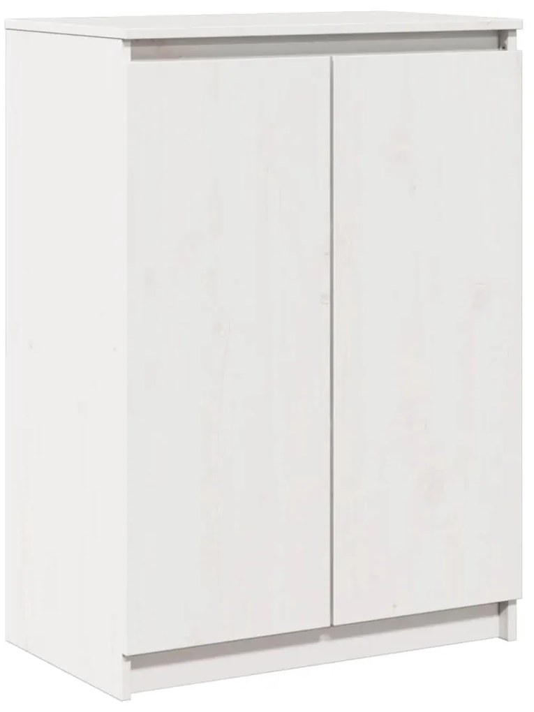 vidaXL Ντουλάπι Λευκό 60 x 36 x 84 εκ. από Μασίφ Ξύλο Πεύκου