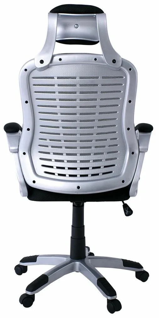Καρέκλα γραφείου Mesa 376, Μαύρο, 115x64x68cm, Με μπράτσα, Με ρόδες, Μηχανισμός καρέκλας: Ασύγχρονος | Epipla1.gr