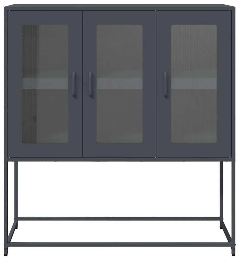 vidaXL Ντουλάπι Ανθρακί 100,5x39x107 εκ. από Χάλυβα Ψυχρής Έλασης