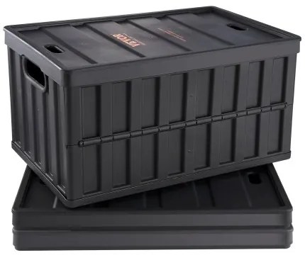 VEVOR Collapsible Storage Bins with Lids, 65L 3 Packs, Folding Plastic Stackable Utility Crates with Handles, Large Heavy Duty Containers for Clothes, Toys, Books, Snack, Shoes, and Grocery Organizing