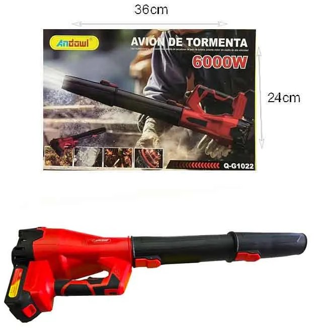 Andowl Φυσητήρας χειρός μπαταρίας 6000W Q-G1022 - Storm Aircraft