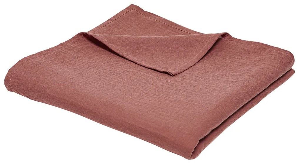 Ριχτάρια Today Plaid XL 150/200 Gaze de coton TODAY Essential Terracotta