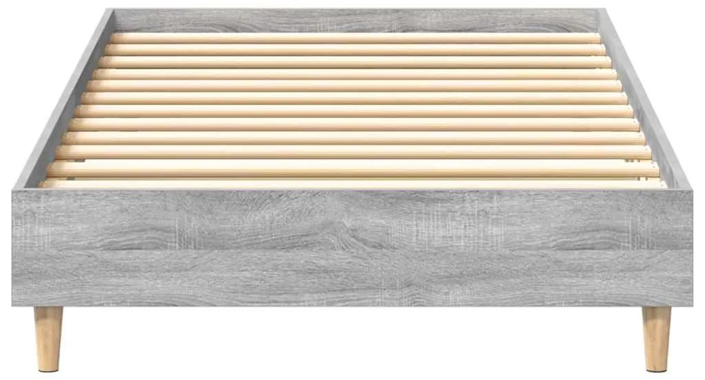 vidaXL Σκελετός Κρεβατιού Γκρι sonoma 90 x 200 cm Επεξεργασμένο ξύλο