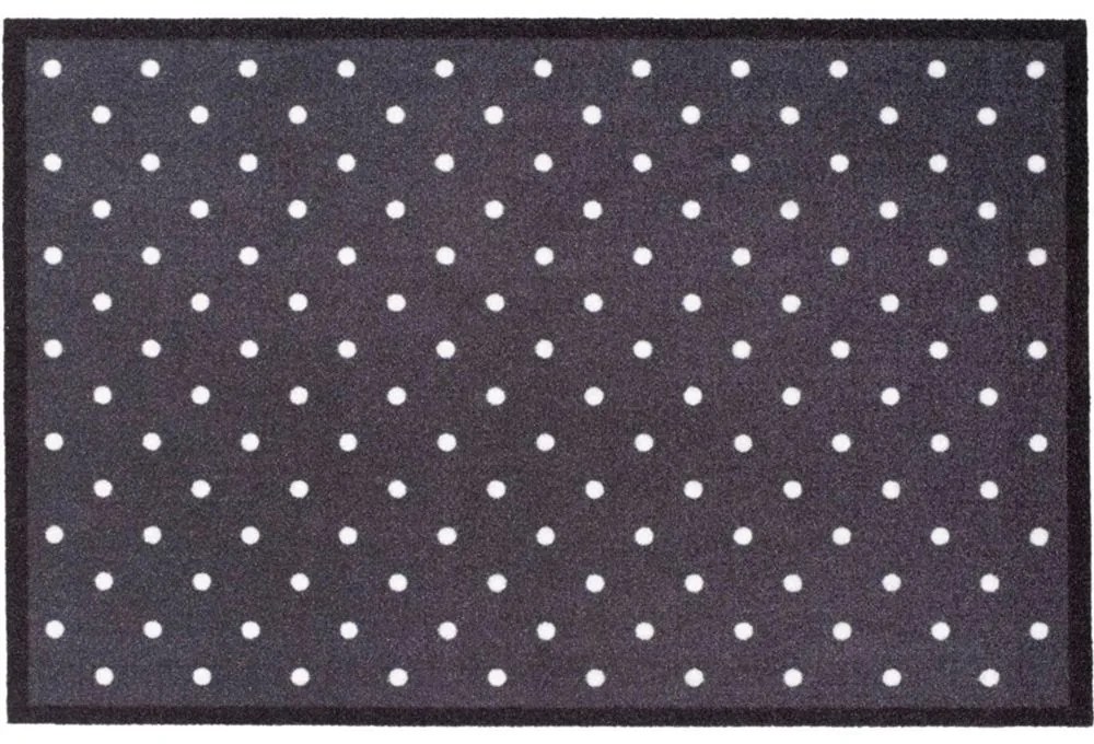 Πατάκι Εισόδου Mondial 047 Dots 50X75cm Black-White Sdim 50X75