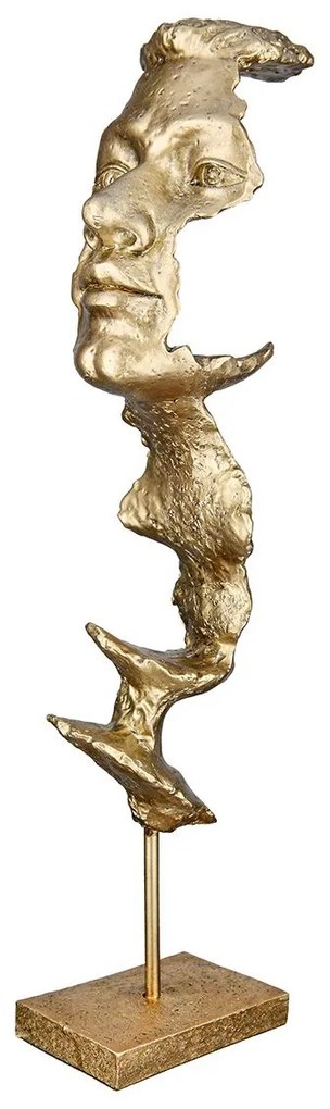 Διακοσμητικό ArteLibre Πρόσωπο Χρυσό Polyresin 10x6.5x40.5cm