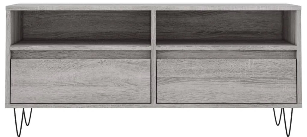 vidaXL Έπιπλο Τηλεόρασης Γκρι Sonoma 100x34,5x44,5 εκ. Επεξεργ. Ξύλο