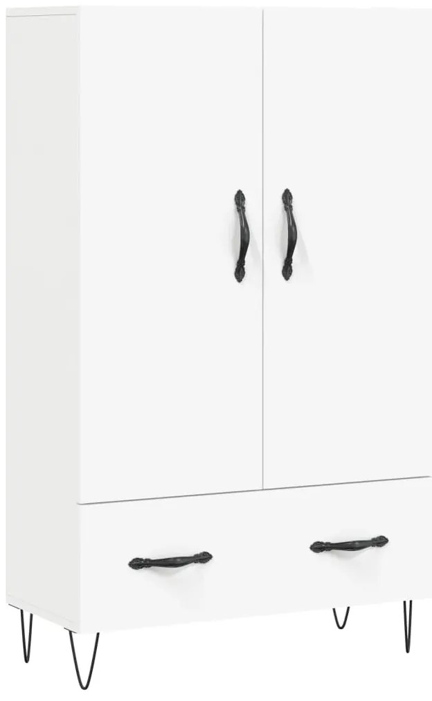vidaXL Ντουλάπα Λευκή 69,5 x 31 x 115 εκ. από Επεξεργασμένο Ξύλο
