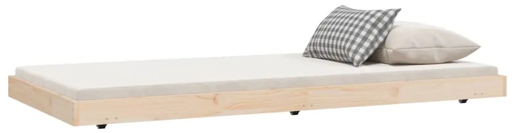 vidaXL Σκελετός Κρεβατιού Χωρίς Στρώμα 90x190 εκ Μασίφ Ξύλο Πεύκου