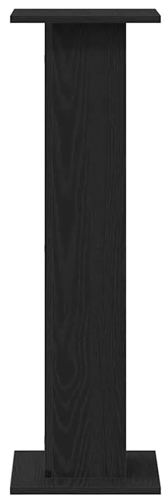 vidaXL Βάση φυτών 2 pcs Μαύρη Οξυά 30 x 30 x 95 cm Επεξεργασμένο ξύλο
