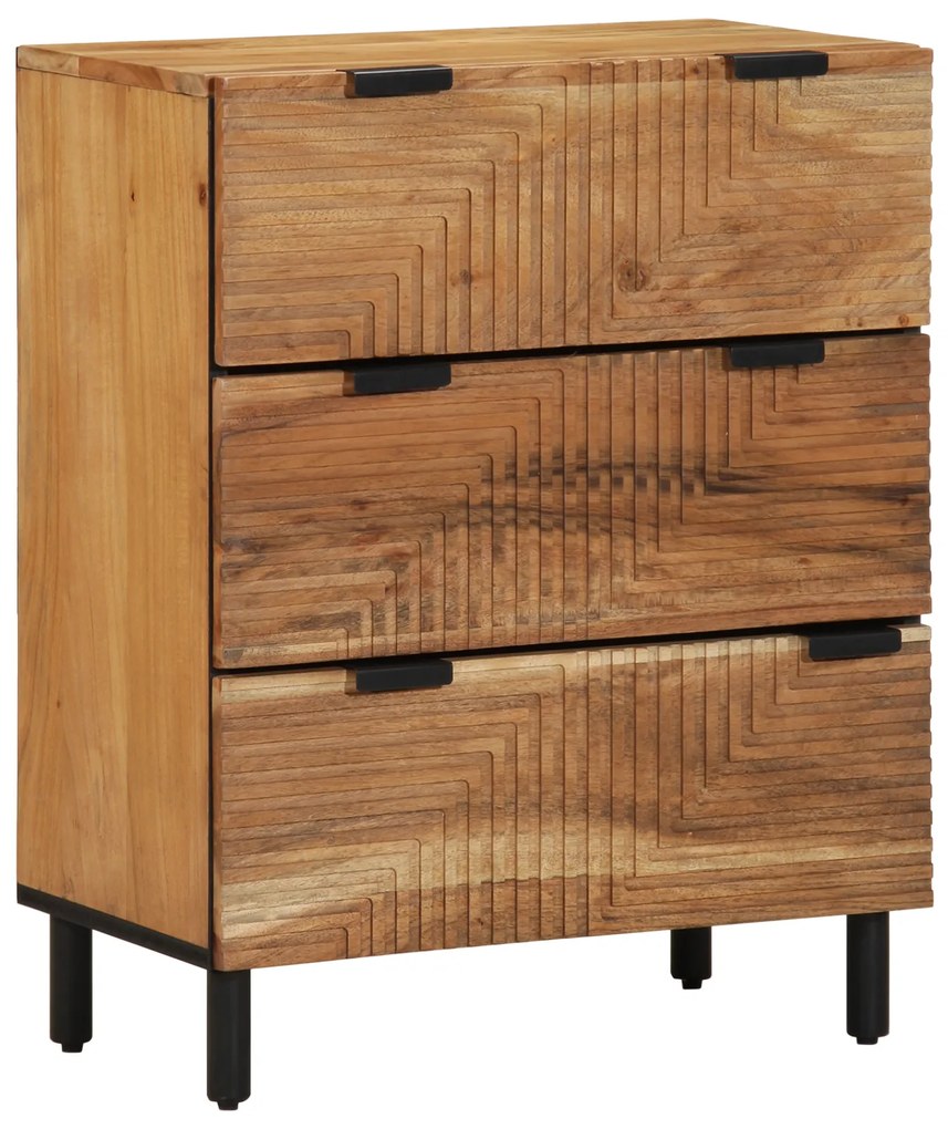 vidaXL Ντουλάπες 2 τεμάχια Καφέ 60x33x75 cm Μασίφ ξύλο ακακίας