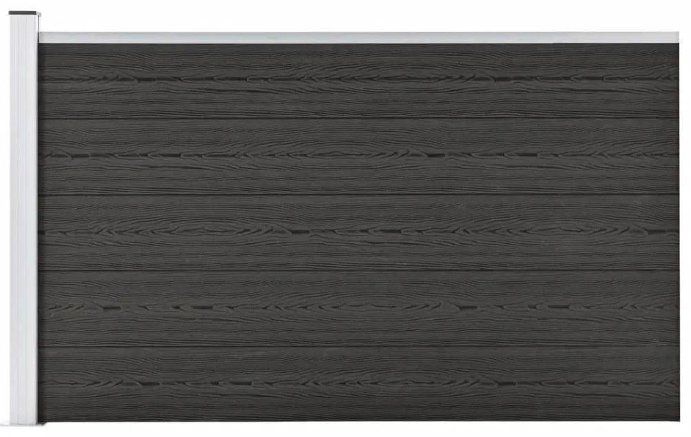 vidaXL Πάνελ Περίφραξης Γκρι 175 x 105 εκ. από WPC