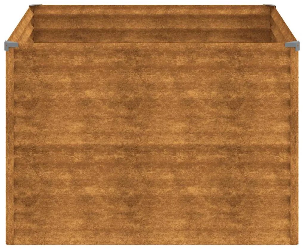 vidaXL Ζαρντινιέρα 100 x 100 x 69 εκ. από Ατσάλι Σκληρυθέν στον Αέρα