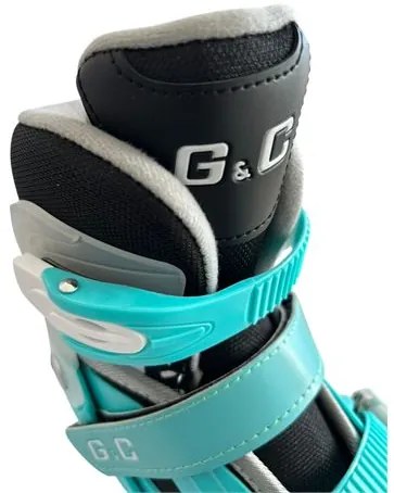 Αυξομειούμενα Rollers G&C BW125 ΣΕΤ 4 ΣΕ 1 INLINE SKATES Μπλε/Μαύρο Medium 35-38