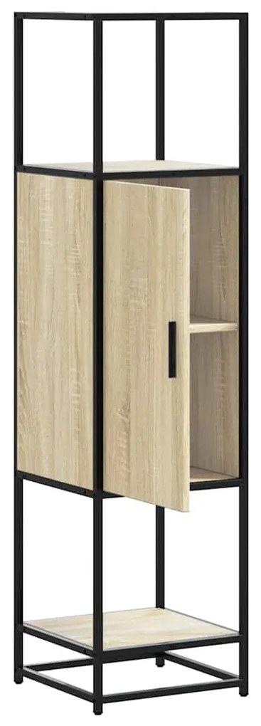 vidaXL Highboard Sonoma Oak Κατασκευασμένο ξύλο και μέταλλο