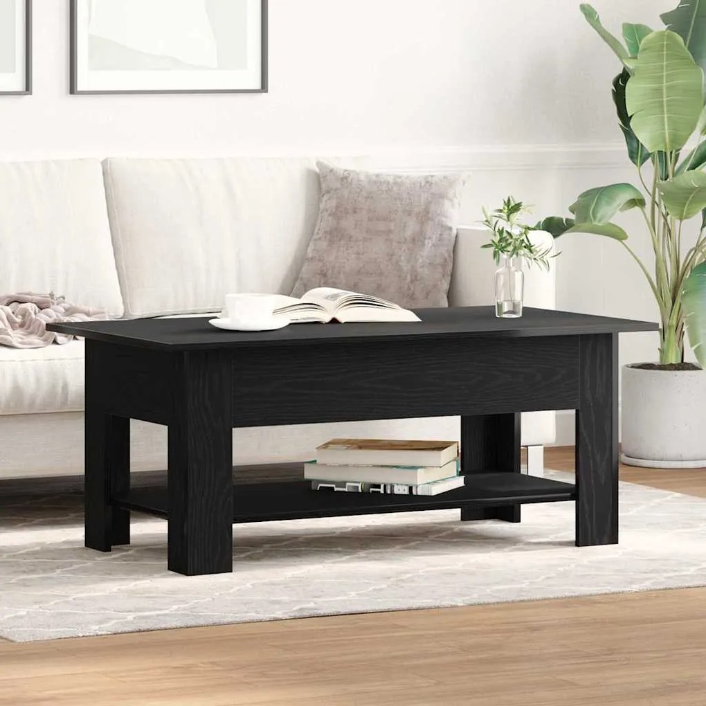 vidaXL Τραπεζάκι σαλονιού Μαύρη δρυς 102 x 55 x 42 cm