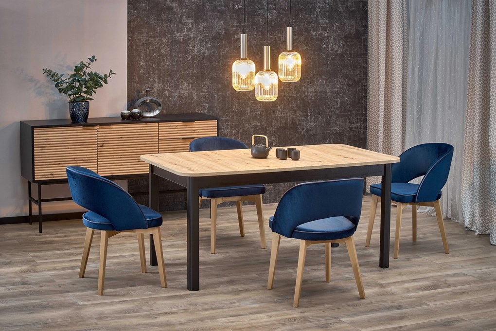 FLORIAN table artisan oak/black DIOMMI V-PL-FLORIAN-ST-ARTISAN/CZARNY DIOMMI-60-22198