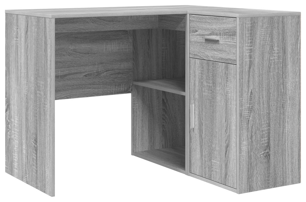 vidaXL Γωνιακό Γραφείο Γκρι Sonoma 102x88x75 cm Φτιαγμένο Ξύλο