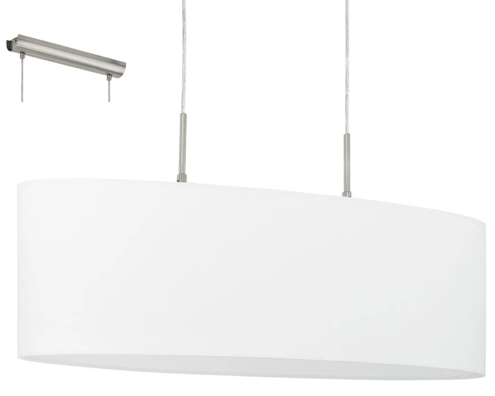Φωτιστικό Οροφής Pasteri 31579 White Eglo Metal, Fabric